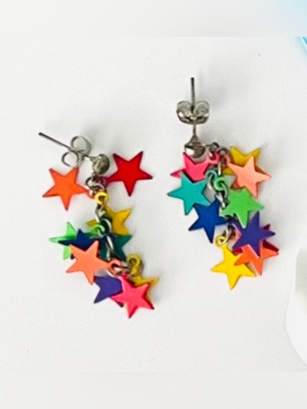 Colorful Fun Geometric Earrings - Picture 11 of 14